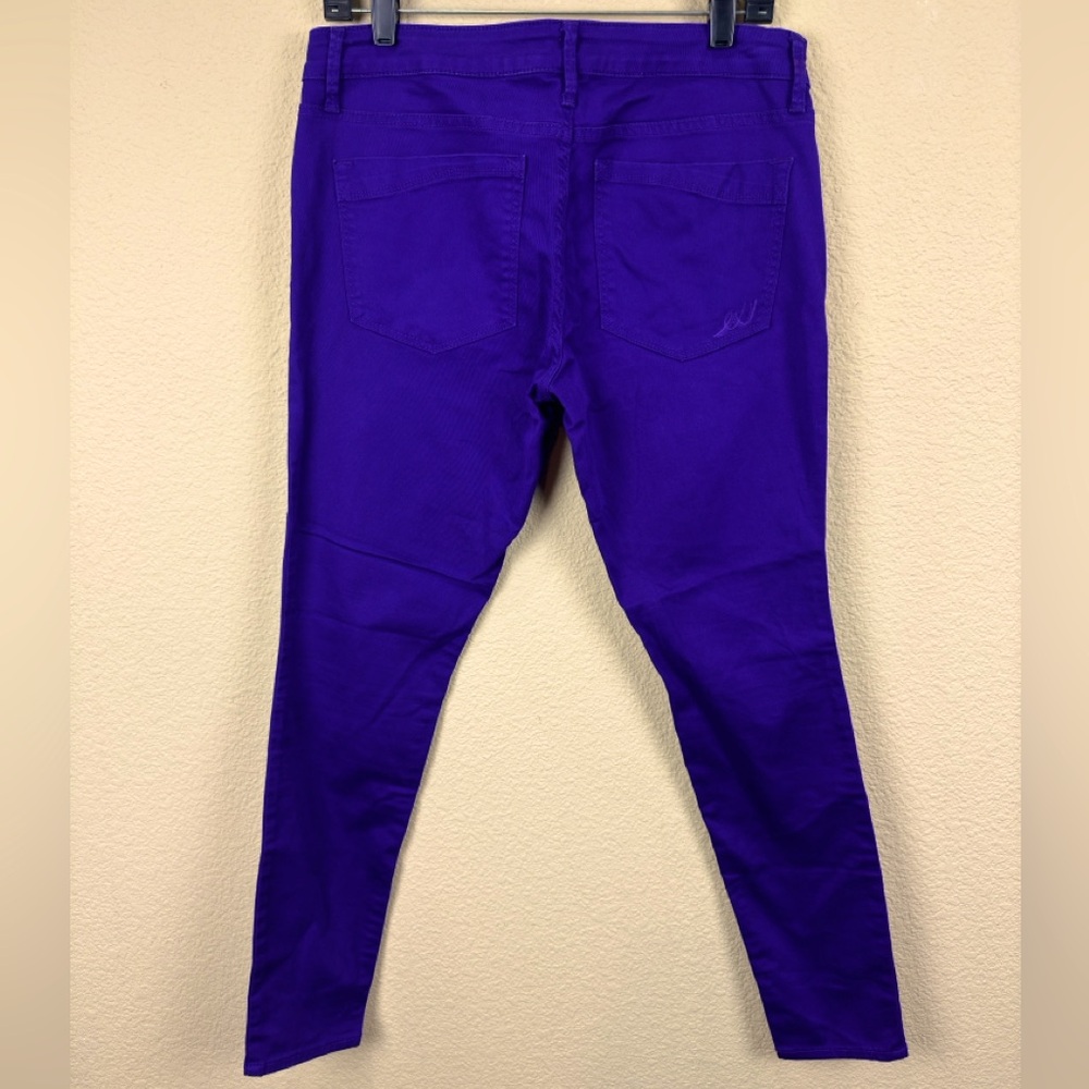 Express Stella Low Rise Bright Purple Skinny Jeans Size 10R